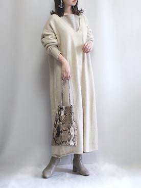 haushinkaさん（レディース・157cm）の冬コーディネート