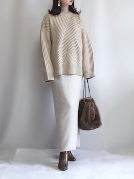 haushinkaさん（レディース・157cm）の冬コーディネート