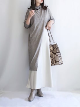 haushinkaさん（レディース・157cm）の冬コーディネート