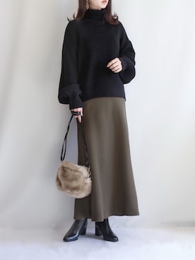 haushinkaさん（レディース・157cm）の冬コーディネート