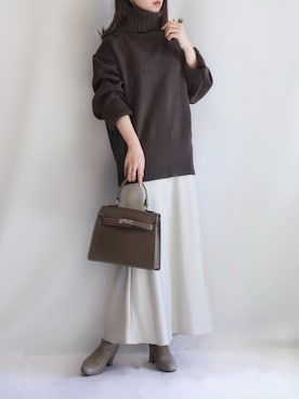 「MILOS（ミロス）のアイテム」を使った、haushinkaさん（レディース・157cm）の冬コーディネート