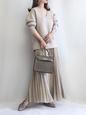 「MILOS（ミロス）のアイテム」を使った、haushinkaさん（レディース・157cm）の冬コーディネート