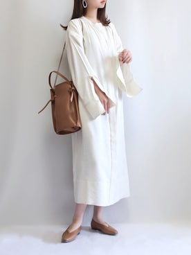 「crie conforto（クリーコンフォルト）のアイテム（ワンピース/ドレス）」を使った、haushinkaさん（レディース・157cm）の春コーディネート