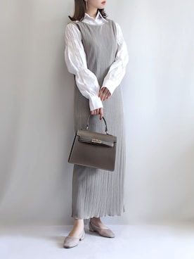 「MILOS（ミロス）のアイテム」を使った、haushinkaさん（レディース・157cm）の春コーディネート