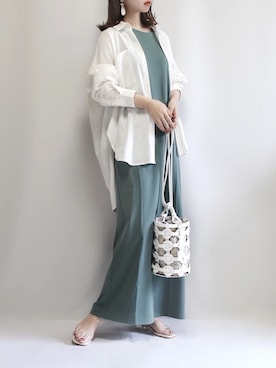 「crie conforto（クリーコンフォルト）のアイテム（ワンピース/ドレス）」を使った、haushinkaさん（レディース・157cm）の春コーディネート