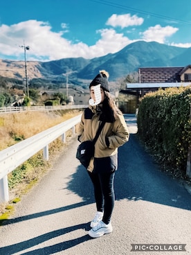 「travel」｜「アイテム（ジャケット/アウター）」を使った、cmwaai さん（レディース・163cm）の秋コーディネート