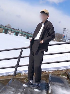 「アイテム（カバーオール）」を使った、たくみさん（メンズ・167cm・10代）の春コーディネート