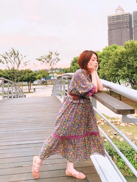 「紫色」｜Esther🇹🇼さん（レディース・150cm）の夏コーディネート