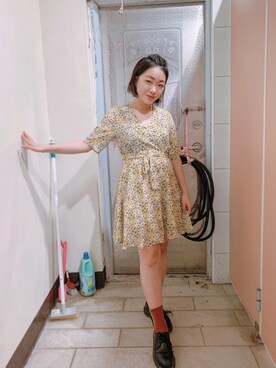 「NOのアイテム（ワンピース/ドレス）」を使った、Esther🇹🇼さん（レディース・150cm）の夏コーディネート