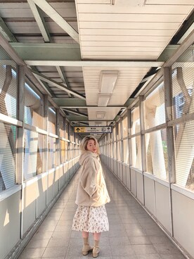 「NOのアイテム（ワンピース/ドレス）」を使った、Esther🇹🇼さん（レディース・150cm）の冬コーディネート