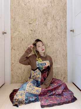 「NOのアイテム（ワンピース/ドレス）」を使った、Esther🇹🇼さん（レディース・150cm）の冬コーディネート