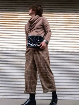 「CHARLES JOURDAN（シャルルジョルダン）のアイテム」を使った、Teddy bear🧸さん（メンズ・176cm）の秋コーディネート