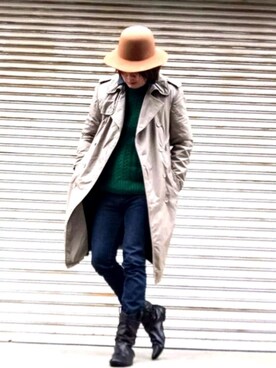 トレンチコートを使った ベージュ のメンズコーディネート一覧 ユーザー その他ユーザー Wear