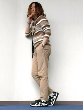 「O-NINE（オーナイン）のアイテム」を使った、Teddy bear🧸さん（メンズ・176cm）の秋コーディネート