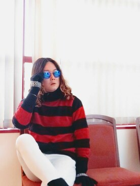 「BOREDOM（ボアドム）のアイテム」を使った、Teddy bear🧸さん（メンズ・176cm）の春コーディネート