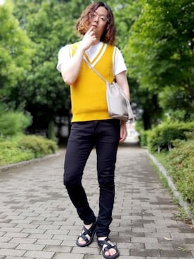 「B.I.D.（ビーアイディー）のアイテム」を使った、Teddy bear🧸さん（メンズ・176cm）の夏コーディネート