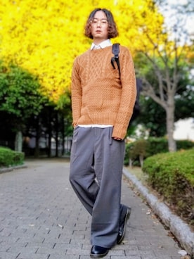 「REPIDO（リピード）のアイテム」を使った、Teddy bear🧸さん（メンズ・178cm）の冬コーディネート