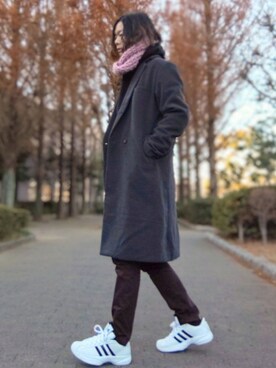 「MONO-MART（モノマート）のアイテム（その他アウター）」を使った、Teddy bear🧸さん（メンズ・177cm）の冬コーディネート