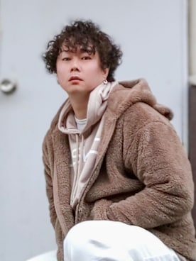 「SKKONE（スコーネ）のアイテム」を使った、Teddy bear🧸さん（メンズ・177cm）の春コーディネート