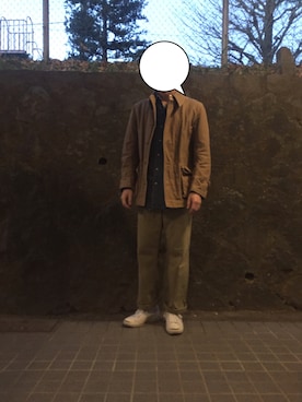 「Scye（サイ）のアイテム（カバーオール）」を使った、shunさん（メンズ・175cm）の冬コーディネート