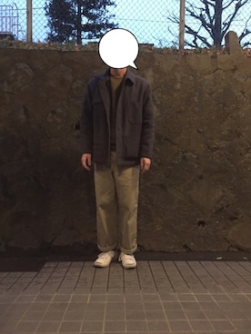 「A.P.C.（アーペーセー）のアイテム（カバーオール）」を使った、shunさん（メンズ・175cm）の冬コーディネート