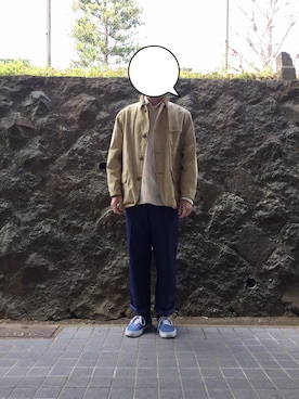 「Scye（サイ）のアイテム（シャツ/ブラウス）」を使った、shunさん（メンズ・175cm）の春コーディネート