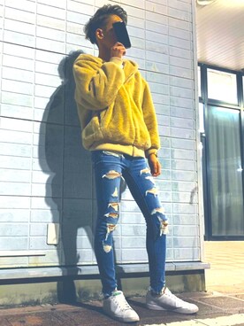 「one way（ワンウェイ）のアイテム」を使った、かいとさん（メンズ・170cm）の冬コーディネート