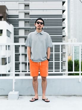 「URBAN RESEARCH Sonny Label（アーバンリサーチサニーレーベル）のアイテム（サンダル）」を使った、nagamine yukiさん（メンズ・175cm）の夏コーディネート