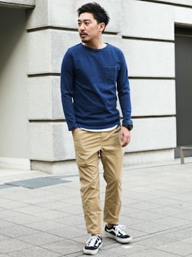「アイテム（タンクトップ）」を使った、nagamine yukiさん（メンズ・175cm・30代）の冬コーディネート