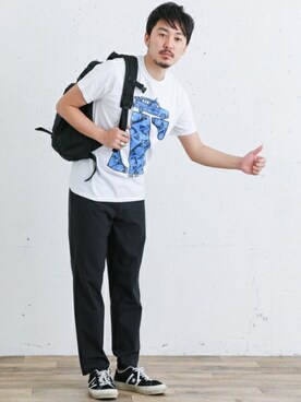 「URBAN RESEARCH Sonny Label（アーバンリサーチサニーレーベル）のアイテム（バッグ）」を使った、nagamine yukiさん（メンズ・175cm）の春コーディネート