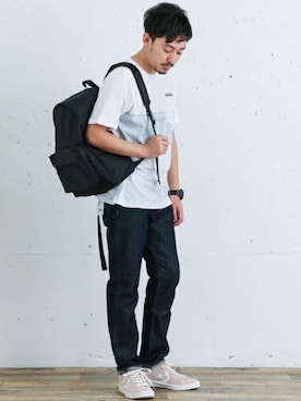「URBAN RESEARCH Sonny Label（アーバンリサーチサニーレーベル）のアイテム（バッグ）」を使った、nagamine yukiさん（メンズ・175cm）の春コーディネート