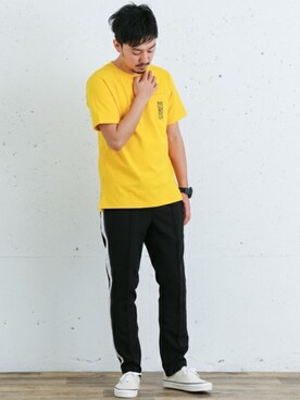 「URBAN RESEARCH Sonny Label（アーバンリサーチサニーレーベル）のアイテム（シューズ）」を使った、nagamine yukiさん（メンズ・175cm）の春コーディネート