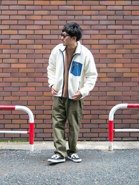 「Wrangler（ラングラー）のアイテム（その他アウター）」を使った、nagamine yukiさん（メンズ・175cm）の秋コーディネート