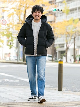 「URBAN RESEARCH Sonny Label（アーバンリサーチサニーレーベル）のアイテム（ダウンジャケット/コート）」を使った、nagamine yukiさん（メンズ・175cm）の冬コーディネート