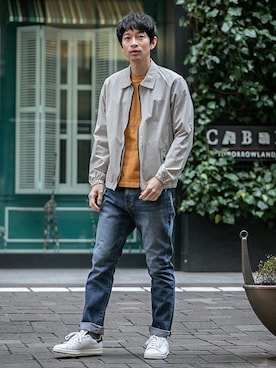 「URBAN RESEARCH Sonny Label（アーバンリサーチサニーレーベル）のアイテム（ブルゾン）」を使った、nagamine yukiさん（メンズ・178cm）の春コーディネート