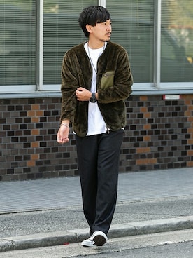 「URBAN RESEARCH Sonny Label（アーバンリサーチサニーレーベル）のアイテム（ブルゾン）」を使った、nagamine yukiさん（メンズ・175cm）の秋コーディネート