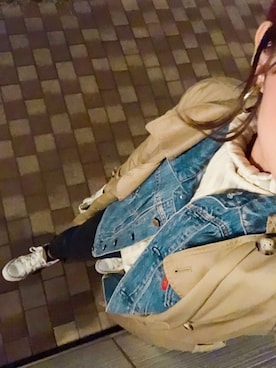 「アイテム（トレンチコート）」を使った、m.eさん（レディース・160cm・20代）の春コーディネート