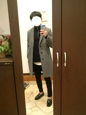 「LASSU&FRISS（ラスアンドフリス）の[ベーシックデザイン] ビットローファー（ローファー）」を使った、ひろさん（メンズ・163cm）の秋コーディネート