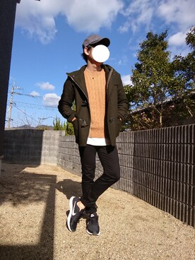 「RAGEBLUE（レイジブルー）のアイテム（ダッフルコート）」を使った、ひろさん（メンズ・163cm）の冬コーディネート