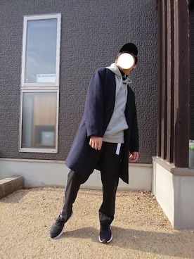 「HARE（ハレ）のアイテム（その他アウター）」を使った、ひろさん（メンズ・163cm）の冬コーディネート