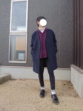 「HARE（ハレ）のアイテム（その他アウター）」を使った、ひろさん（メンズ・163cm）の冬コーディネート