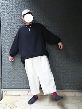 「AUTTAA」｜「アイテム（帽子）」を使った、ひろさん（メンズ・163cm）の秋コーディネート