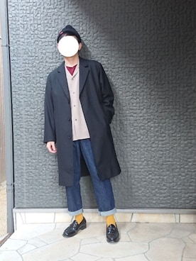 「EMMA  CLOTHES」｜「アイテム（ニットキャップ/ビーニー）」を使った、ひろさん（メンズ・163cm）の秋コーディネート