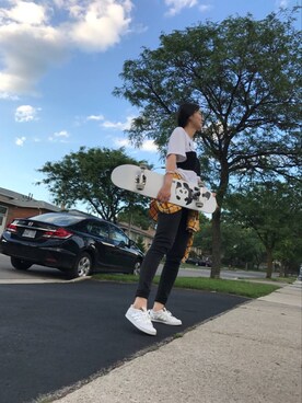 「VANS（バンズ）のアイテム（雑貨/ホビー）」を使った、Melissaさん（レディース・173cm）の夏コーディネート