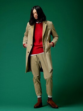 「NOISE MAKER（ノイズメーカー）のアイテム（その他アウター）」を使った、tannyさん（メンズ・187cm）の冬コーディネート