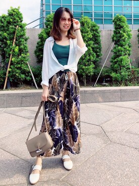 「アイテム（メッセンジャーバッグ、その他）」を使った、阿不拉🇹🇼さん（レディース・167cm）の夏コーディネート