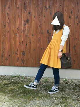 「Daniel Wellington（ダニエルウェリントン）の【Daniel Wellington】レザーバンド３６ＭＭ（アナログ腕時計）」を使った、# ｈａｚｕｋｉさん（レディース・159cm）の春コーディネート