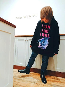 「アイテム（レインシューズ）」を使った、ORientalTRaffic 三井アウトレットパーク札幌北広島店さん（レディース・160cm）の春コーディネート