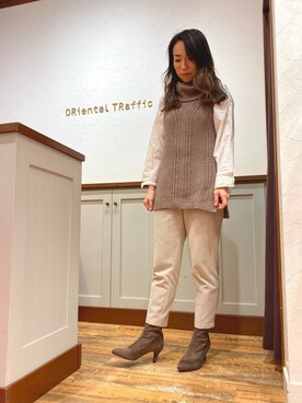 「8419」｜ORientalTRaffic 三井アウトレットパーク札幌北広島店さん（レディース・160cm）の秋コーディネート