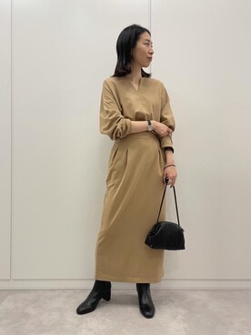 「ビジネス」｜「アイテム（ワンピース/ドレス）」を使った、006244feさん（レディース・155cm）の秋コーディネート
